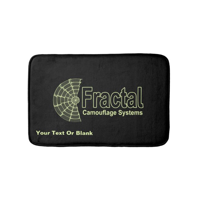 Fractal Camouflage Systems Logo Bath Mat (Front)