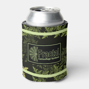 Fractal Camouflage Systems Logo Can Cooler