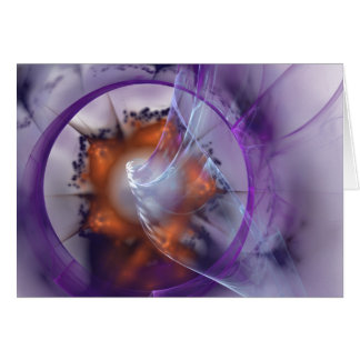 Fractal card  purple