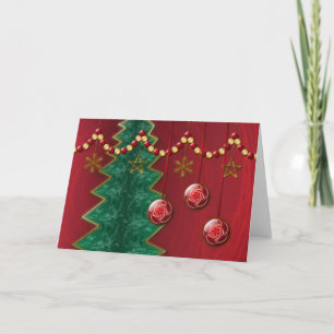 Fractal Celebration Christmas Card
