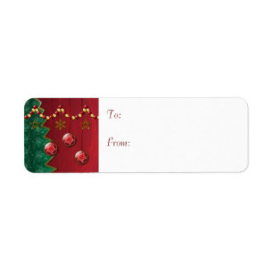 Fractal Celebration Christmas Gift Labels