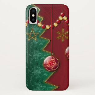 Fractal Celebration Christmas iPhone Case-Mate X Case