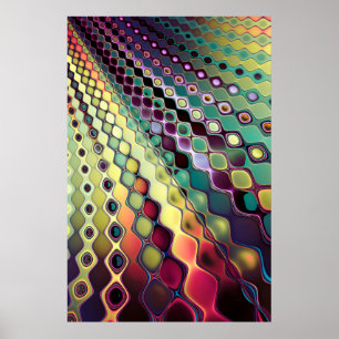 Fractal Cell Pattern Poster