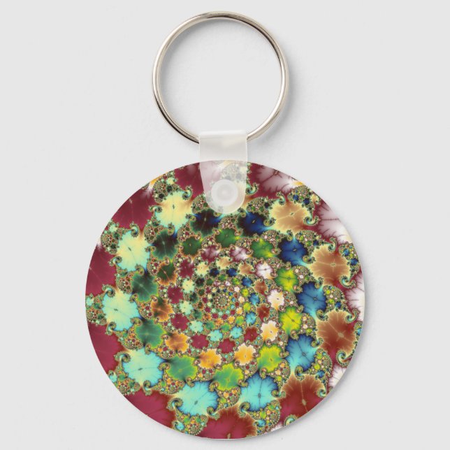 Fractal Cells - Fractal Keychain (Front)