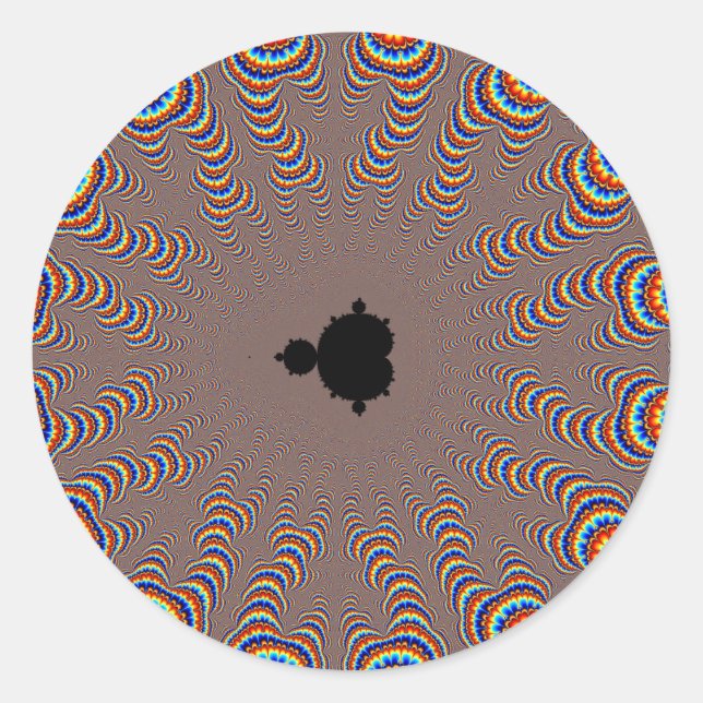 Fractal Central - Fractal Art Classic Round Sticker (Front)