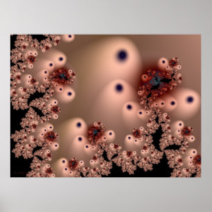 Fractal Chantilly Splendour Poster