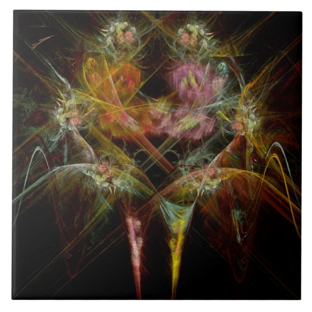 Fractal - Christ - Angels Embrace Tile (Front)