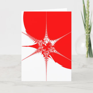 Fractal Christmas ornament Holiday Card