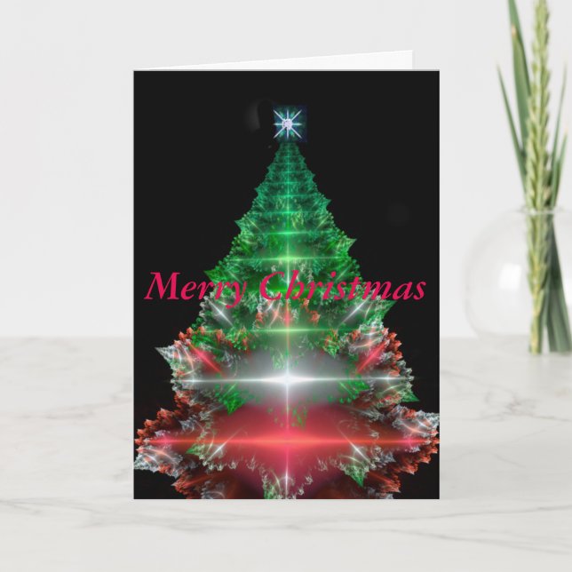 fractal Christmas tree Card (Front)