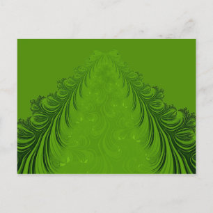 Fractal Christmas tree Holiday Postcard