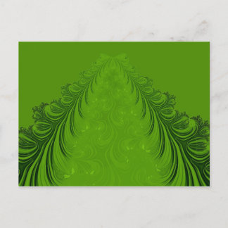 Fractal Christmas tree Holiday Postcard