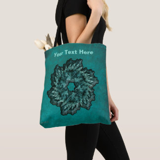 Fractal Christmas Wreath Tote Bag
