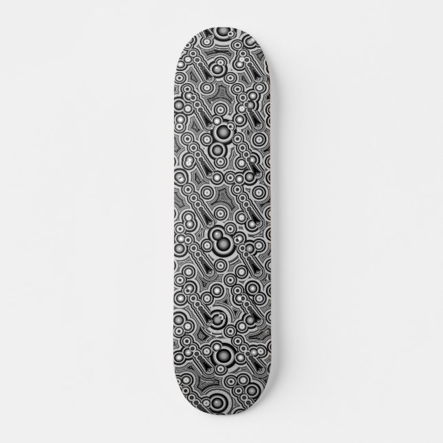 Fractal Circles Skateboard (Front)