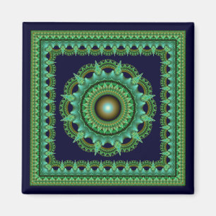 Fractal colourful star magnet