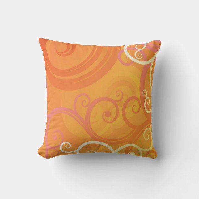 Fractal Colours Art No 421 Throw Pillow (Front)