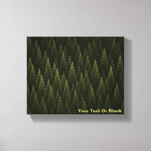 Fractal Conifer Forest Canvas Print