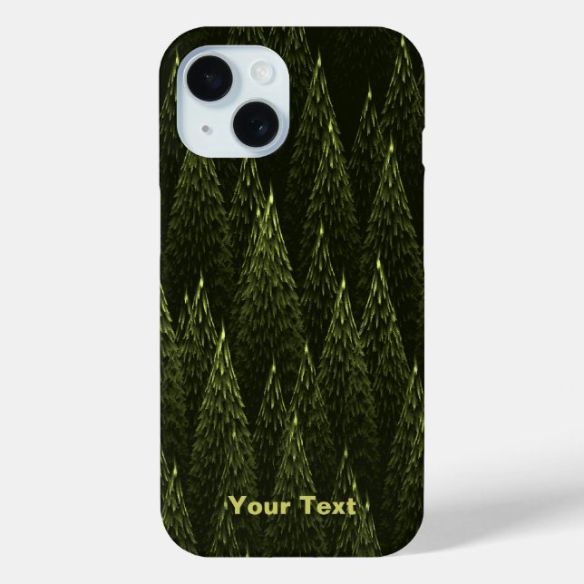 Fractal Conifer Forest Case-Mate iPhone Case (Back)
