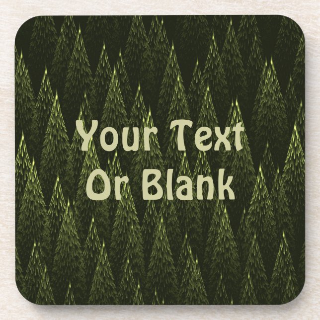 Fractal Conifer Forest Coaster (Front)