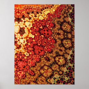 Fractal Crochet Pattern Poster