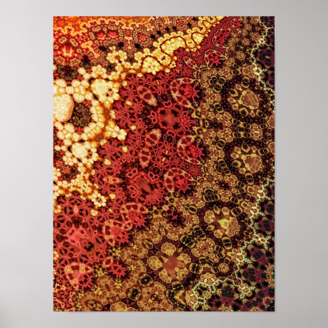 Fractal Crochet Pattern Poster (Front)