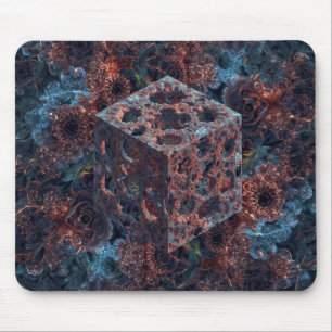 Fractal Cube With Mandelbrot Cutout  Mouse Mat