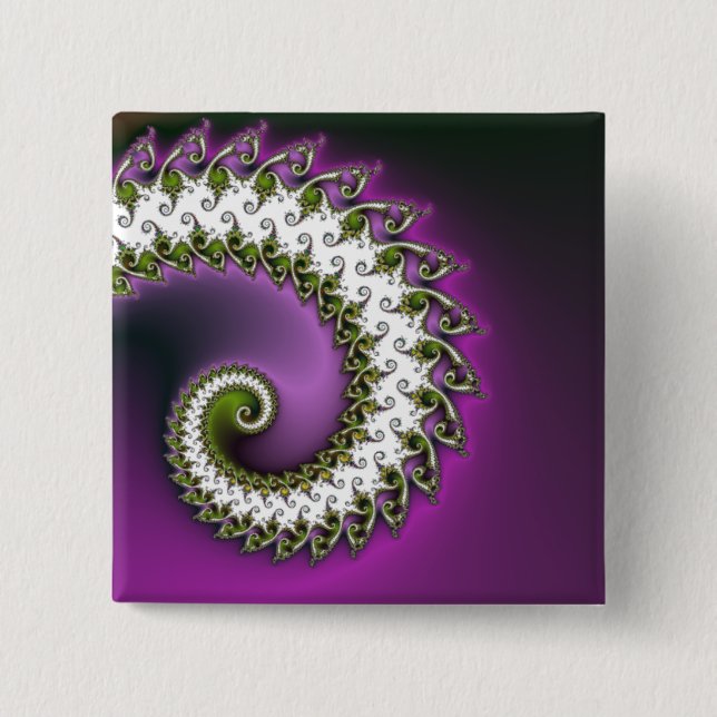 Fractal curly button 2 (Front)