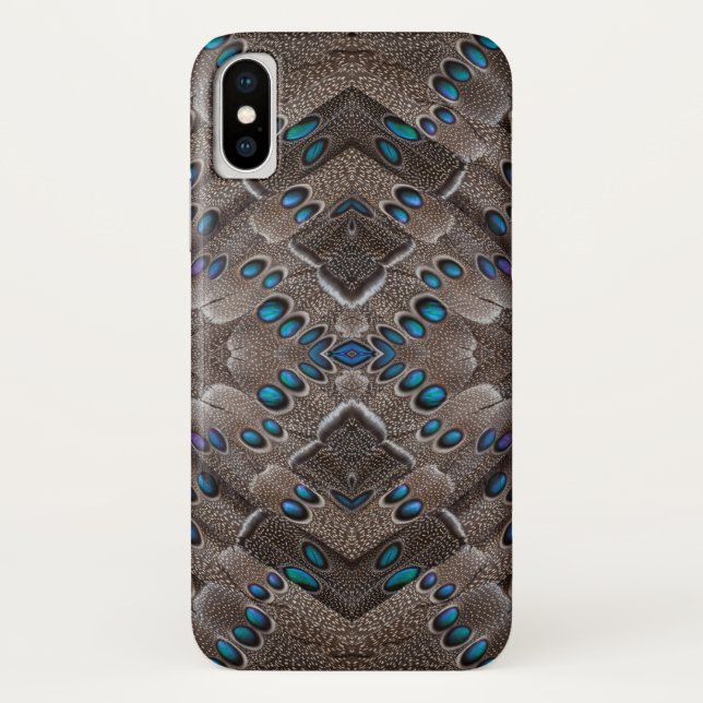 Fractal Design Pheasant Feather Case-Mate iPhone Case (Back)