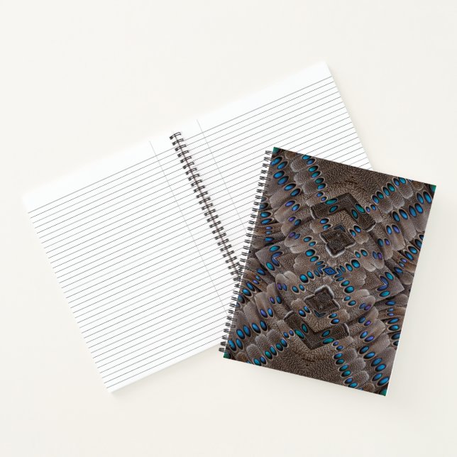 Fractal Design Pheasant Feather Notebook (Inside)
