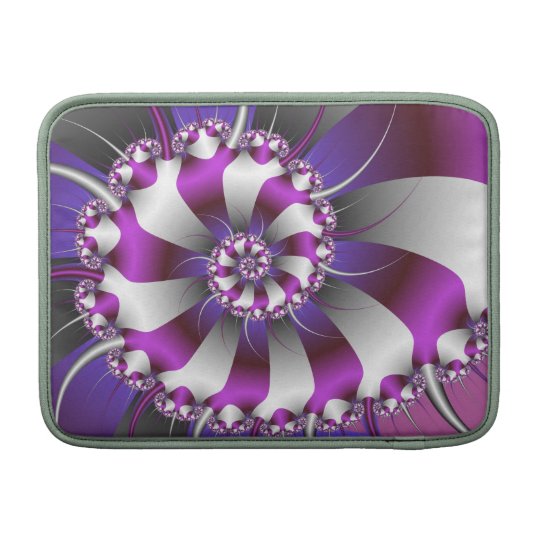 Fractal Domains (with logo) MacBook Sleeve