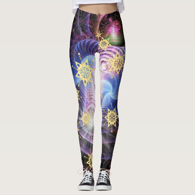 Fractal Energy burst Leggings (Front)