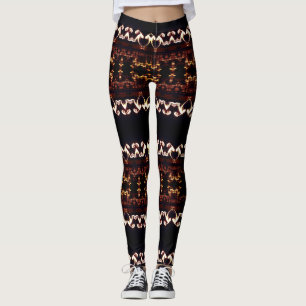 Fractal Etno Custom Leggings