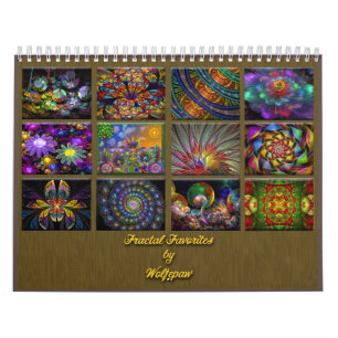 Fractal Favourites Medium Calendar