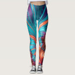 Fractal Feather Swirl Leggings<br><div class="desc">These are amazing fractal art leggings with a feather swirl pattern.</div>