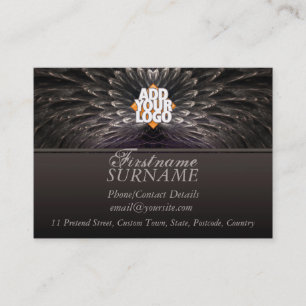 Fractal Feathers big Business Card