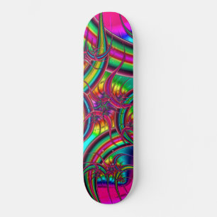 fractal feathers skateboard