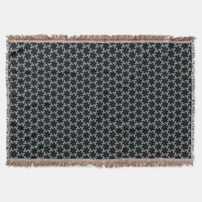 Fractal Finesse Throw Blanket (Front)