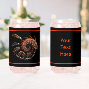 Fractal Firebird Can Glass