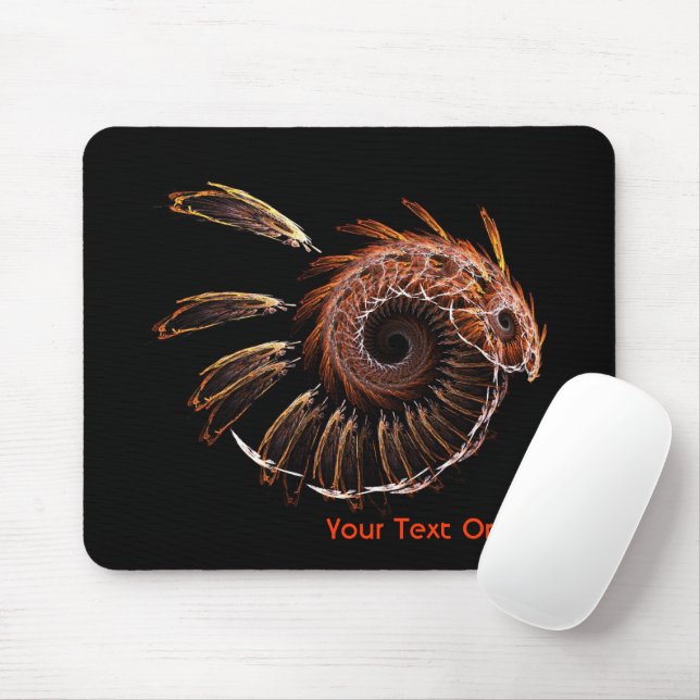 Fractal Firebird Mouse Mat (With Mouse)
