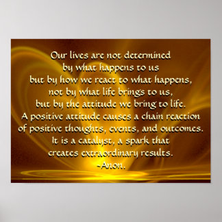Fractal Firefly with Quotation Poster