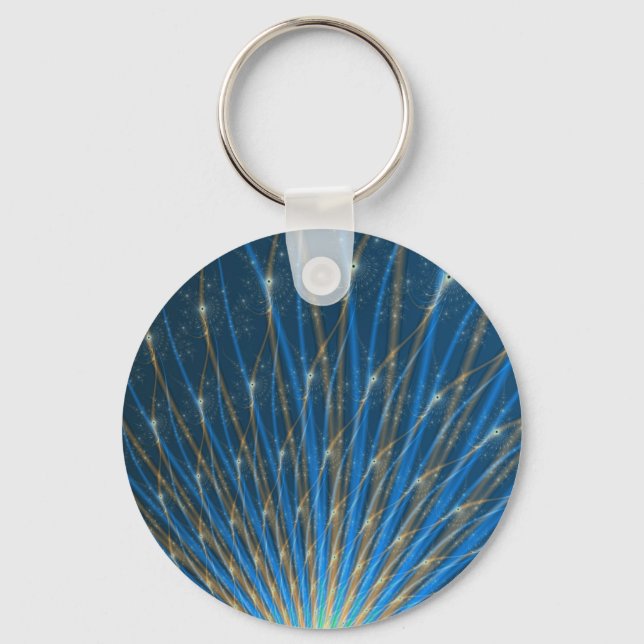 Fractal Fireworks Key Chain (Front)