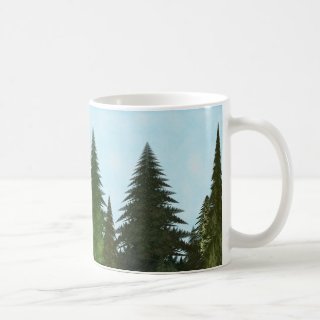 Fractal Firs Coffee Mug (Right)