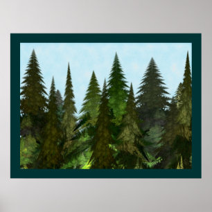 Fractal Firs Poster