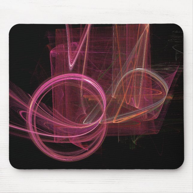 Fractal Flame Abstract 01 Mouse Mat (Front)