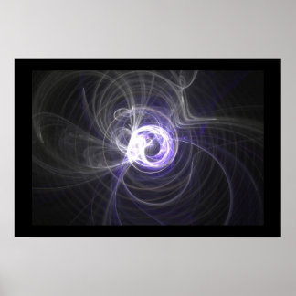 Fractal Flame : Circles of light Poster