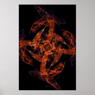 fractal flame: fire poster