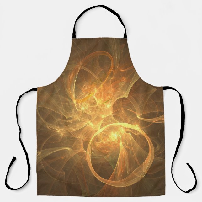 Fractal flame space energy fantasy apron (Front)