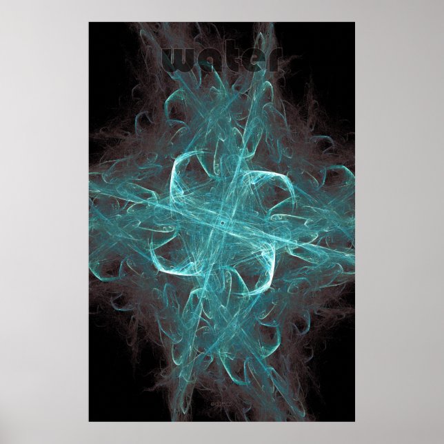 fractal flame: water poster (Front)