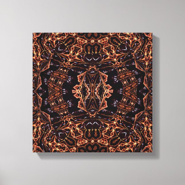 Fractal Flames Infinity Art Single Canvas Print (Front)