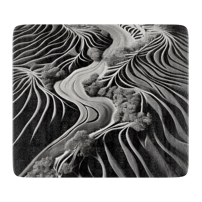 Fractal Flow Cutting Board (Front)