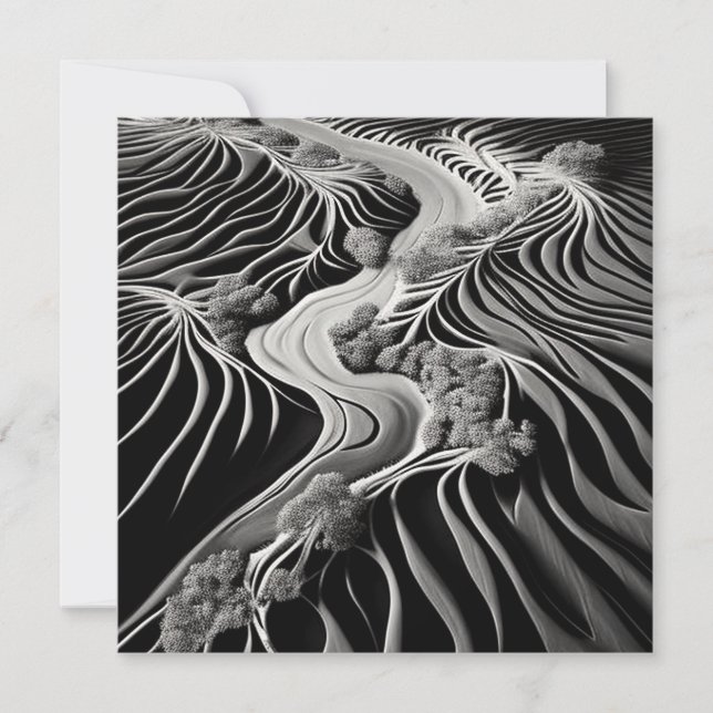 Fractal Flow Holiday Card (Front)